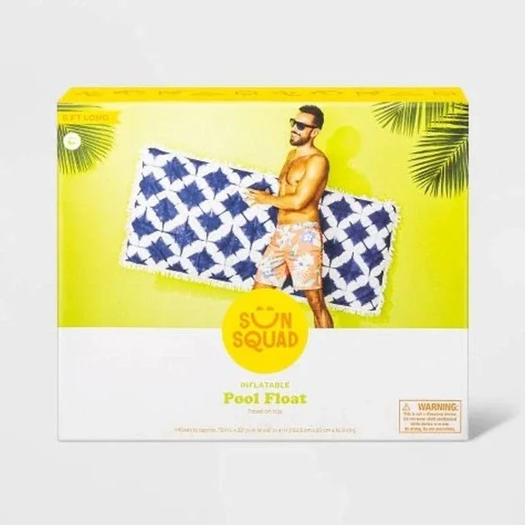 Sun Squad Other Towel Top Pool Float Blue Tiedye Sun Squad